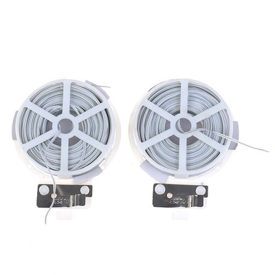 1Pc (50m) White Multi-Function Sturdy Garden Plant Twist Tie with Coated Wir YP
