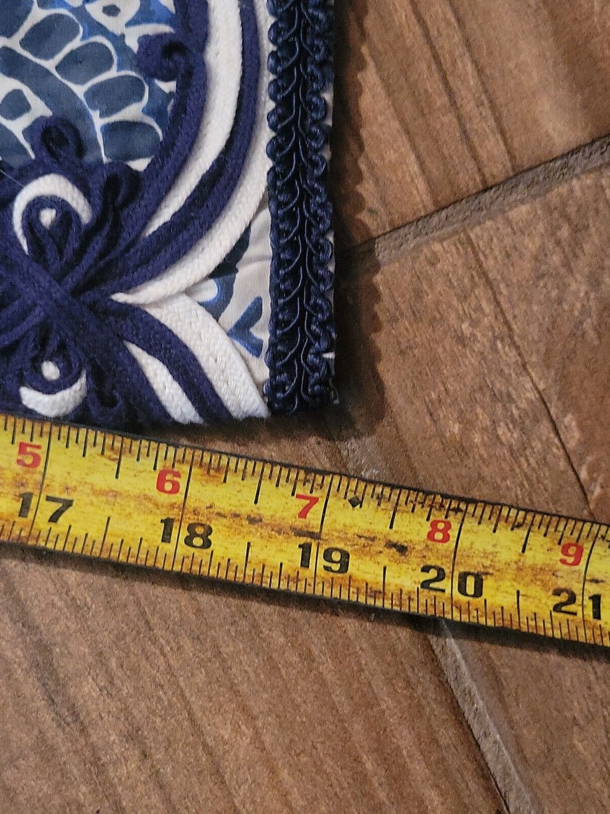 Tunica da spiaggia Tory Burch Midi da donna blu e bianca taglia 4 motivo floreale azteco