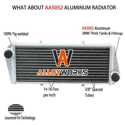 2 Row Aluminum Radiator For Ultralight Rotax 912i 912 914 UL 4-Stroke Engine. - Picture 1 of 8