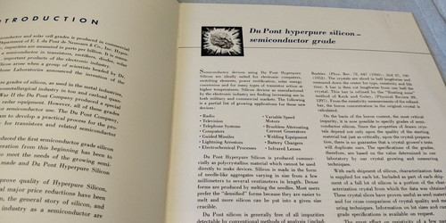 Semiconduttori DuPont Hyperpure Silicon 1958 ~ Catalogo Libretto 10 pagine - Foto 6 di 11