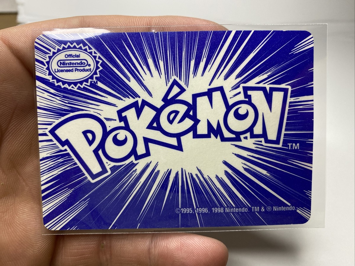 RARE Bulbasaur #01 BLUE GAME CARD 1998 Nintendo Red Border Pokemon