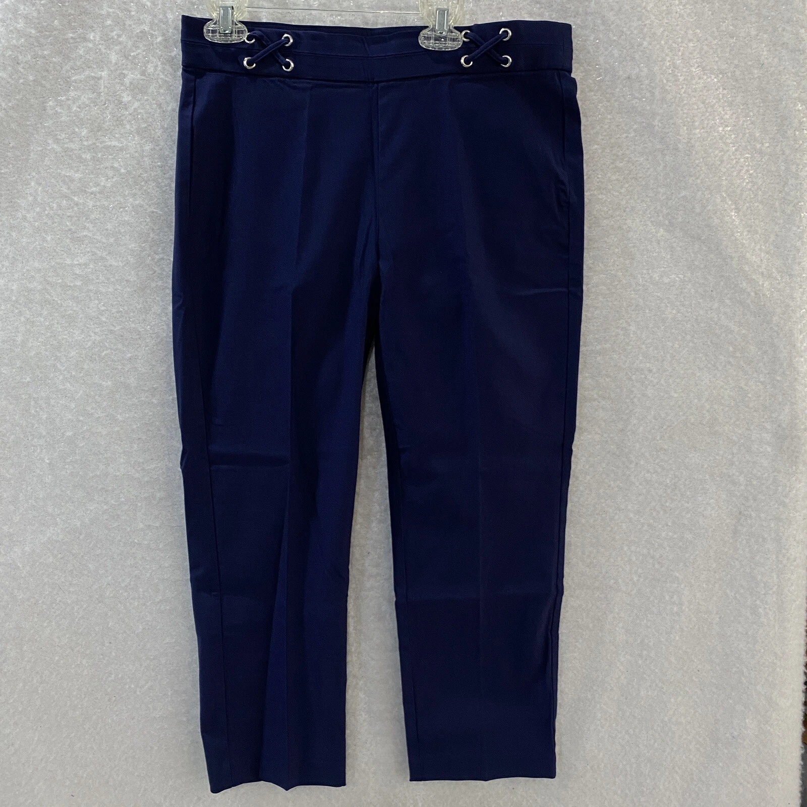 Rafaella Capri Pants Women's Blue Pull On Soft Stretch Comfort Size 6 or 10