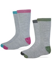 Carolina Ultimate Youth Girls Boys Merino Wool Bend Boot Socks 2 Pair Pack