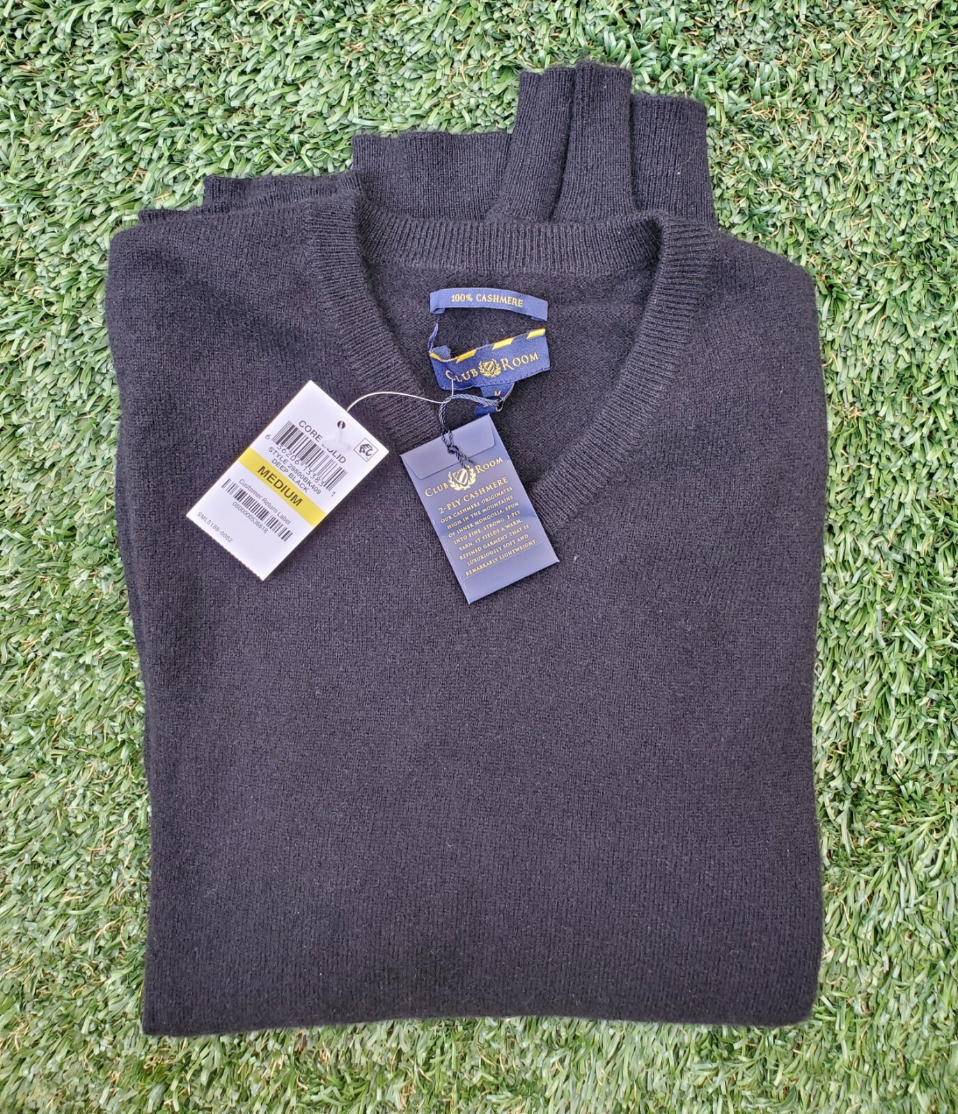Men's Clubroom Cashmere Deep Black 