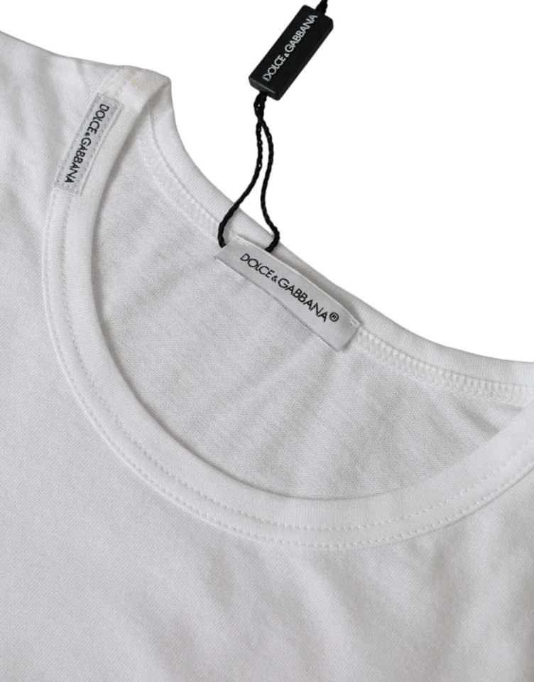 Camiseta DOLCE & GABBANA Niños Blanca Cuello Redondo 2 Piezas s. Etiqueta 10 años PVP 200USD Foto 3 de 4
