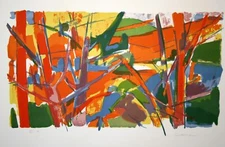 Landscape Signed Lithograph by CARRE