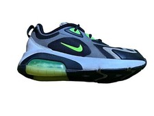 Nike Air Max 200 'Grey Electric Green' Running Shoes Boys Size: 7y AT5627-006