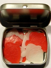 12 pk SANTA Guitar Picks with TIN .75mm Red & White XMAS by PICK GUY 