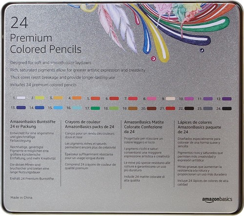 Premium Colored Pencils, 24 Count, Pack of 1, Multicolor - Picture 5 of 7