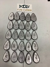 25 Qty 4 oz No Roll Slip/Slide Catfish Sinkers Weight Fishing Free Shipping