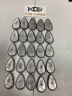 25 Qty oz No Roll Slip/Slide Catfish Sinkers Weight Fishing Free