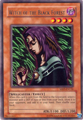 Yugioh MRD-EN116 Witch of the Black Forest VERY HARD TO FIND + BONUS!!