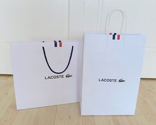 Lacoste vuoto regalo regalo shopping shopper porta sport design sacchetto di carta bianco