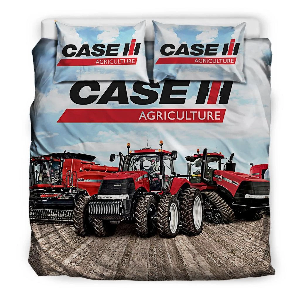 3D Tractor Quilt Cover Set with Pillowcases Bedding Set