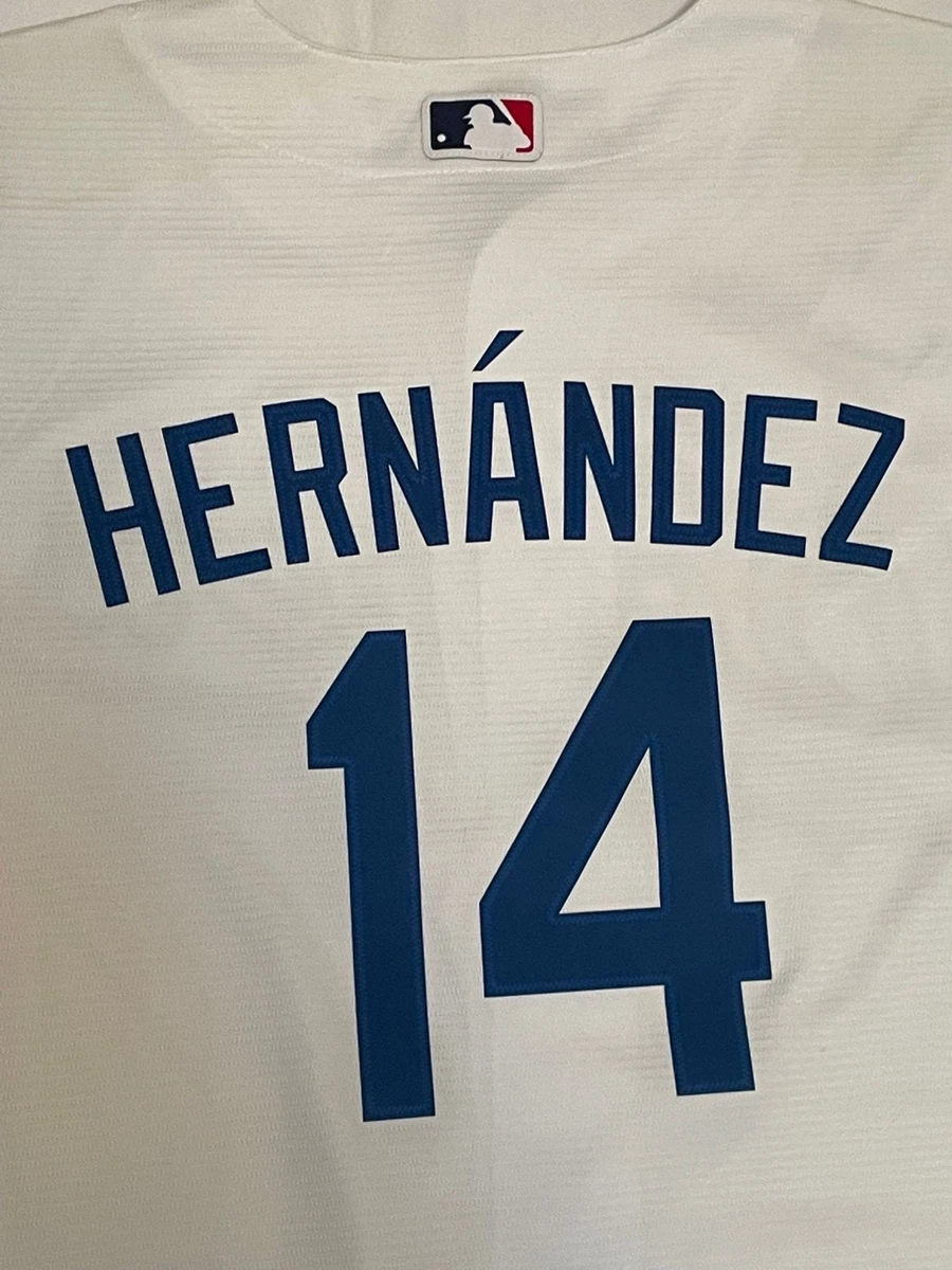 Enrique Hernandez #14 Los Angeles Dodgers Nike White Jersey Youth MEDIUM  NWT