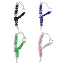 Golfs Strokes Score Counter with Clip, Beaded Nylons Cord Golfs Scoring Keeper