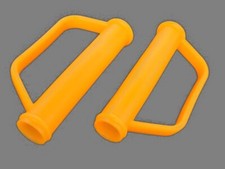 2x Ersatzgriffe  Sackkarrengriff Griff Schubkarre Sackkarre Karre - 25 mm ORANGE