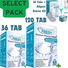 Retainer Cleaning Tablets 4 Months Mouth Guard Cleaner keeps retainer & clean UK