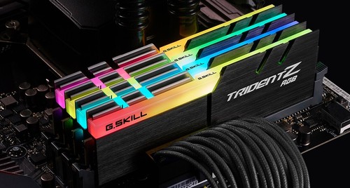 GSkill Trident Z RGB F4-3200C14Q-128GTZR module de mémoire 128 Go 4 x 32 Go #J - Photo 4/10