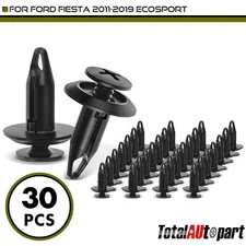 30Pcs Retainer Clips Screw-Type with Closed End for Ford Fiesta 11-19 6mm Nylon