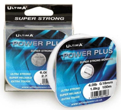 ULTIMA POWER PLUS 10LB SUPER STARKE MONOFILE SCHNURSPULE 4,6KG ANGELN 100m 