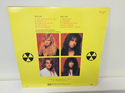 Megadeth Rust in Peace 1991. LP Korean censored edition RARE