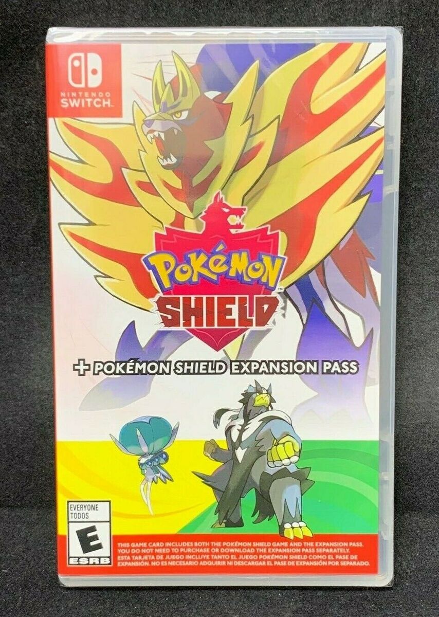 Pokemon Shield + Pokemon Shield Expansion Pass Nintendo Switch plus in case  45496597214