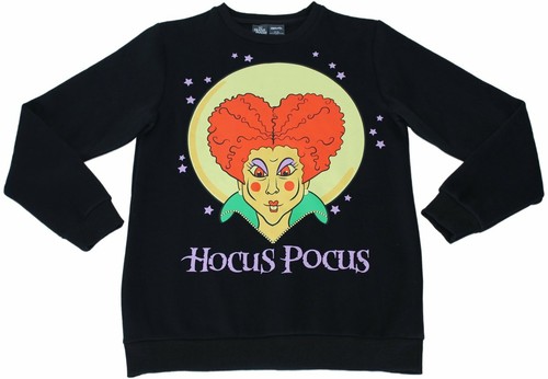 Sweat-shirt pull Cakeworthy Hocus Pocus Winifred Sanderson noir - neuf avec étiquettes taille : L - Photo 1 sur 2