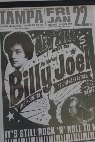 Rare Billy Joel Concert Poster January 22, 2016 Tampa, Florida Amalie Arena - Bild 6 von 15