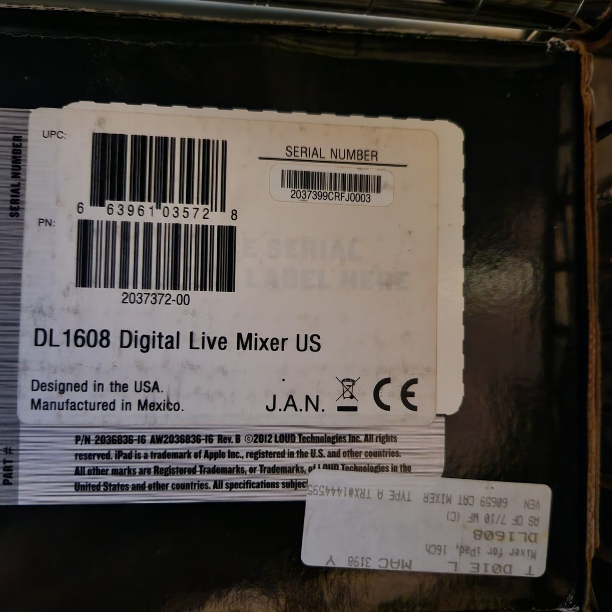 Mackie DL1608 Live Mixer US | eBay