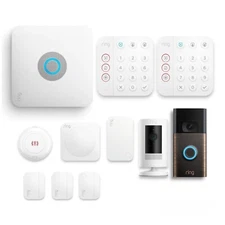 Ring Alarm Pro Security System with Built in eero WiFi 6 Router + Video Doorbell