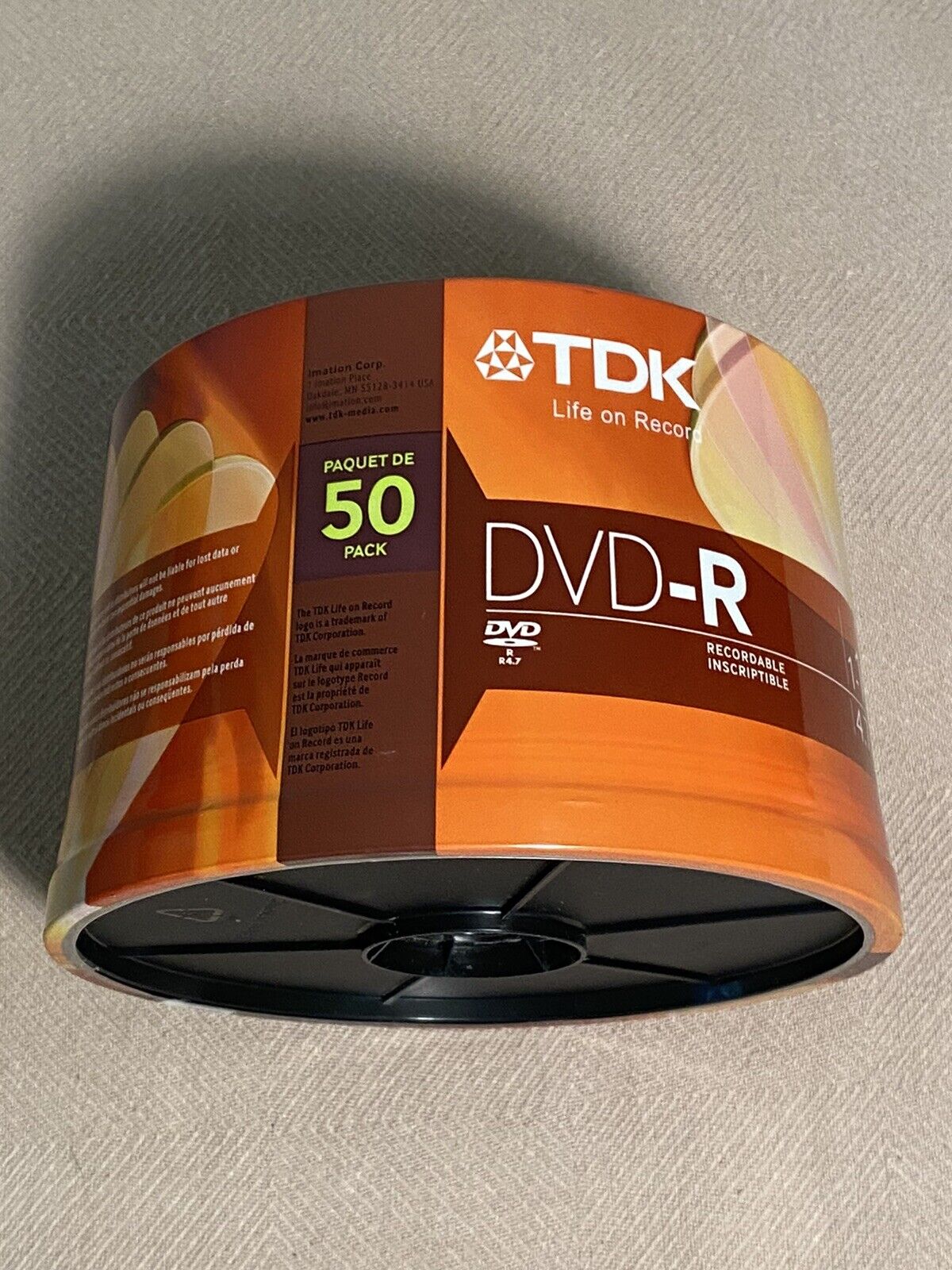 TDK 50 pack Blank DVD New in Box 