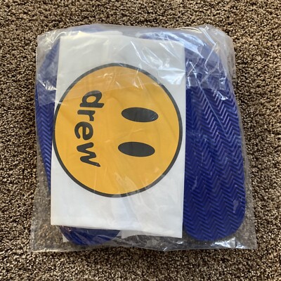 NEW Drew House Mascot Slippers Royal Blue Justin Bieber | eBay