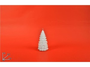 Natale Glitter Immagini.Candela Cera Forma Albero Con Glitter Bianco Decorazioni Natale 17 Cm Ebay