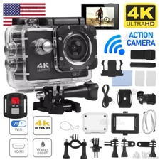 4K Action Camera Sport Video Waterproof Wifi 1080P HD Cam 170° Remote For Go Pro