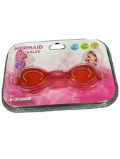 Mermaid Silicone Swimming Goggles Girls Kids Pink Lifeguard Adjustable Brand NEW