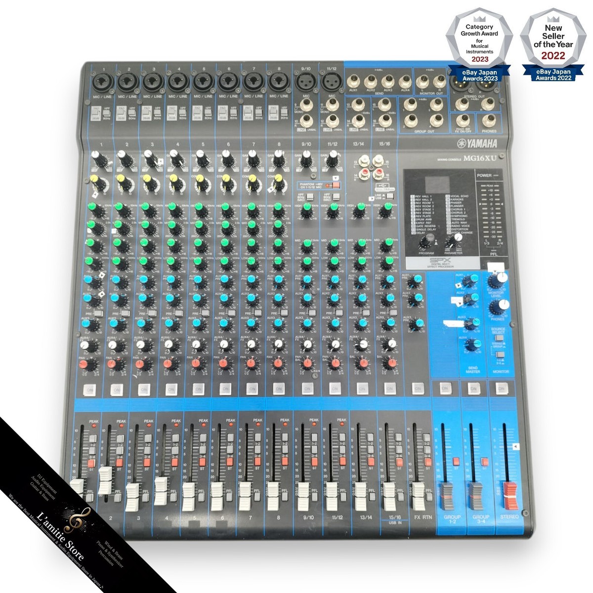 YAMAHA MG16XU 16-Channel Mixing Analog Mixer Console MG