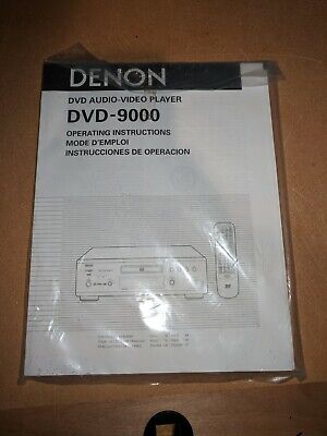 Original Vintage Denon Dvd 9000 Dvd Player Owners Operating Instruction Manual Ebay