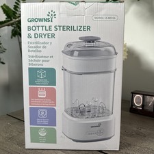 Grownsy Bottle Sterilizer and Dryer Model LS-BE916, Compact Electric Steam Baby