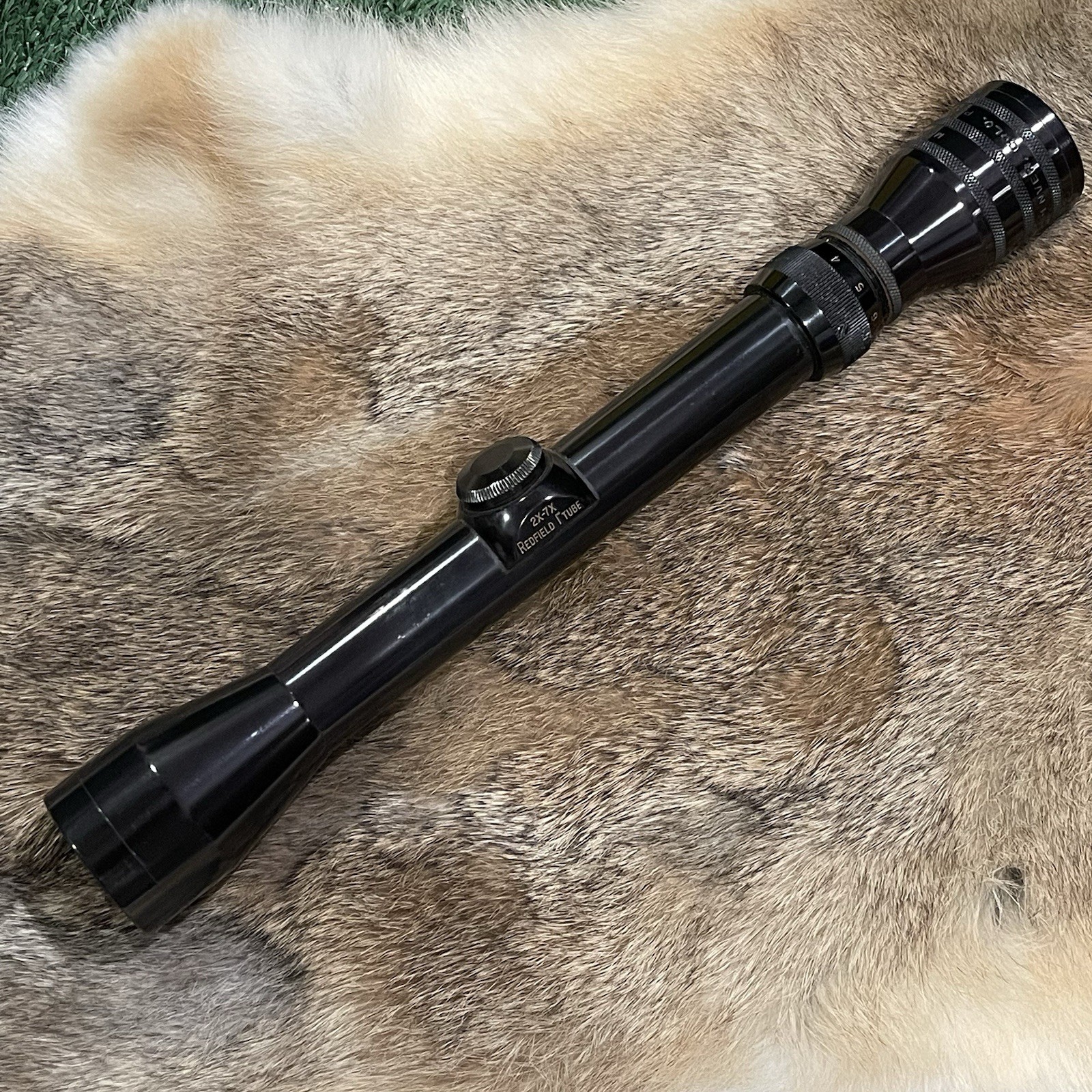 VINTAGE REDFIELD 2X-7X GLOSS 1" RIFLE SCOPE CENTER DOT FINE RETICLE RARE FIND