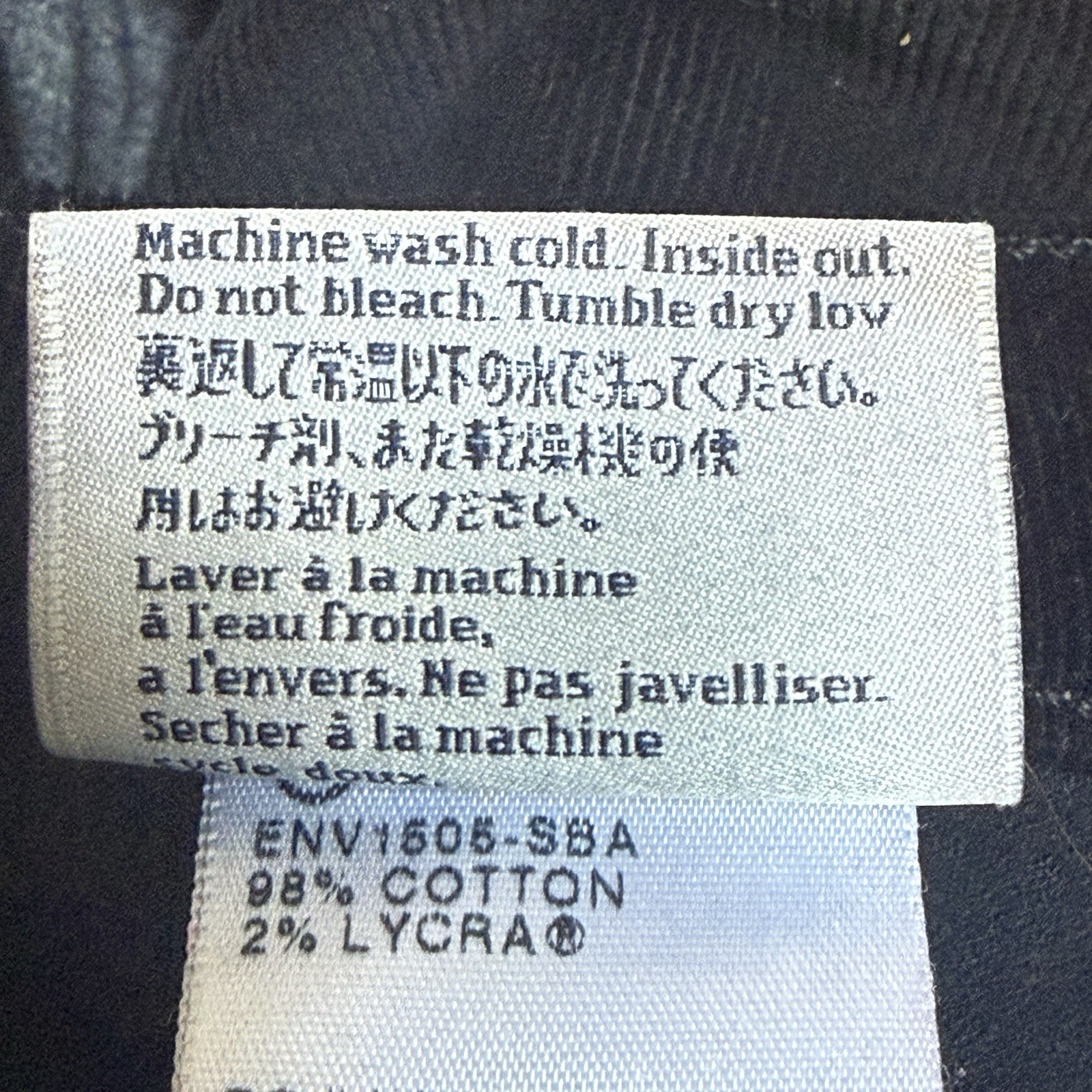 AG Adriano Goldschmied Black Jeans Sz 27 Stevie Mid Rise Slim Straight Corduroy thumbnail 7