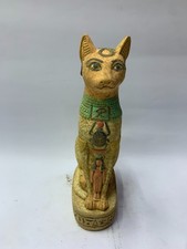 Ancient Egyptian Antiquities Cat Bastet Goddess Sculpture Statue Artifact Bc
