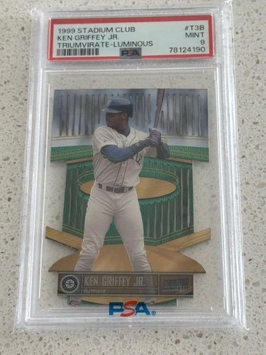 1999 Stadium Club Triumvirate Luminous Ken Griffey Jr. Illuminator #T3B PSA 9