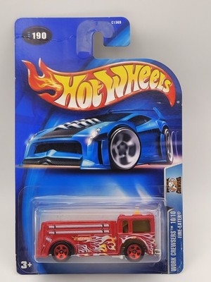 Hot Wheels 2003 - Work Crewsers 10/10 - Fire Eater - Fuscia - red 5 SP Wheels