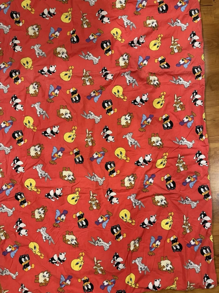 Manta edredón cuna vintage Baby Looney Tunes Taz Piolín insectos Silvestre Foto 2 de 4