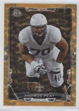 2015 Bowman Rookies Orange Ice 40/50 Andrus Peat #17 0v1