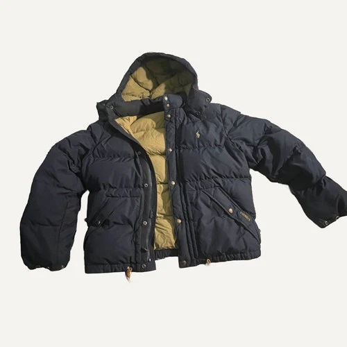 Polo Ralph Lauren Men's Navy Hooded Puffer Jacket XL - product listing photo