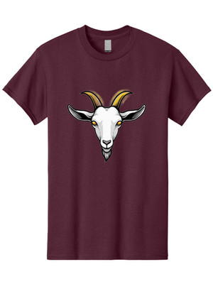 Goat-Head-2 Mens Graphic Tee, 100% Cotton, Casual Summer Wear