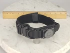 Dog Collar Black Tactical Airtag Holder Large L  5" Mama Say's I'm Special Patch