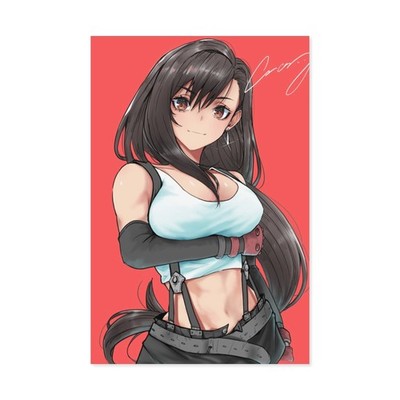 Anime Tifa Lockhart Final Fantasy VII Paper Poster 210 GSM V67